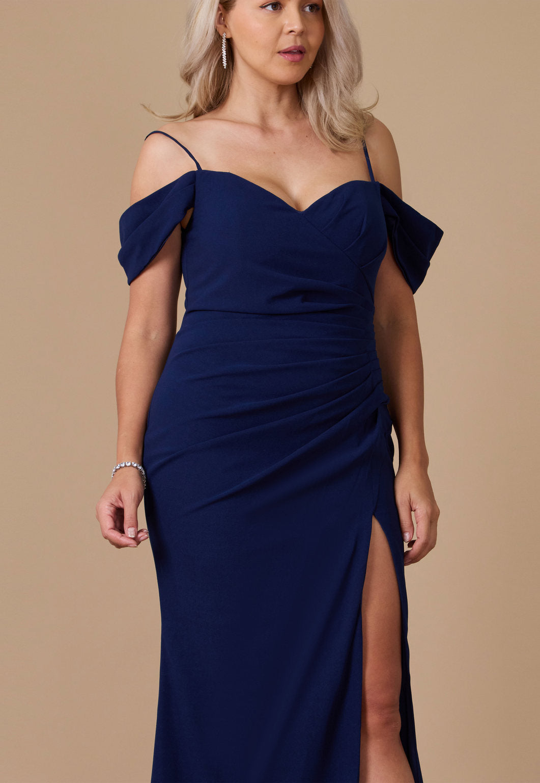 Long Formal Off The Shoulder Wrap Evening Dress Wholesale