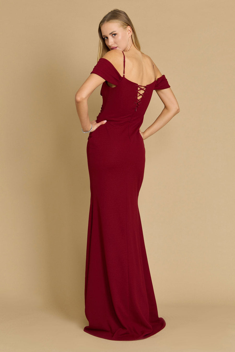 Long Formal Off The Shoulder Wrap Evening Dress Wholesale