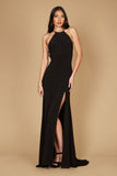 Long Fitted Open Back Jersey Prom Dress Wholesale