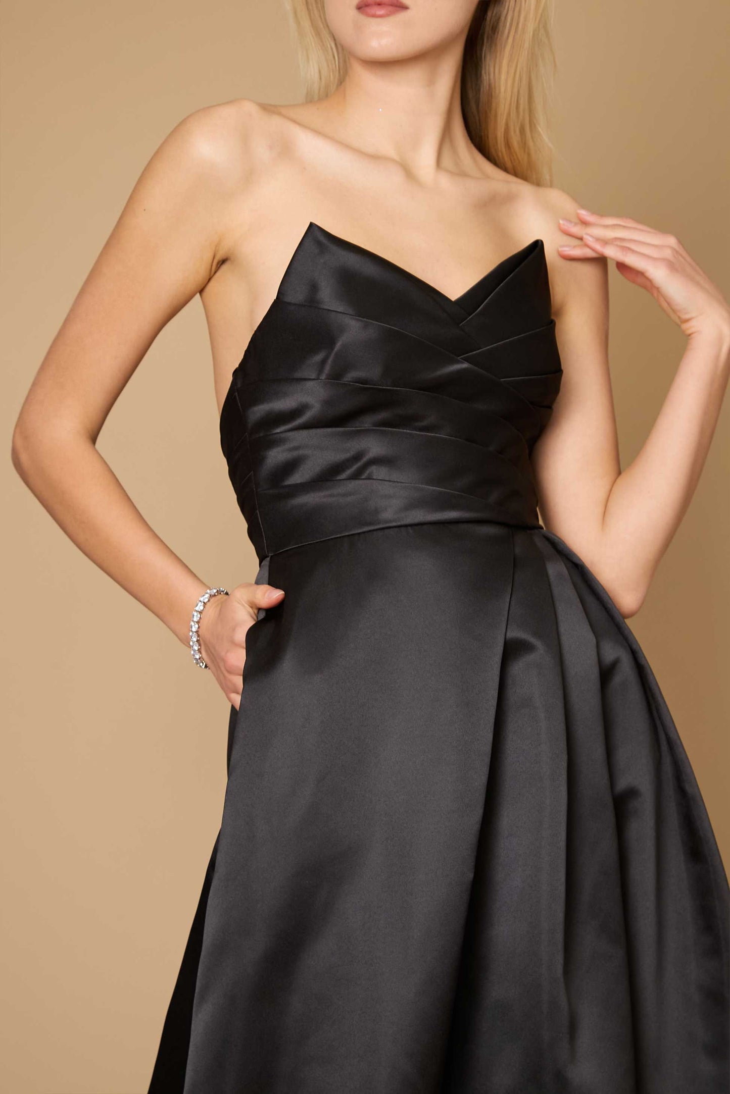 Long Black Formal Ball Gown Party Dress Wholesale