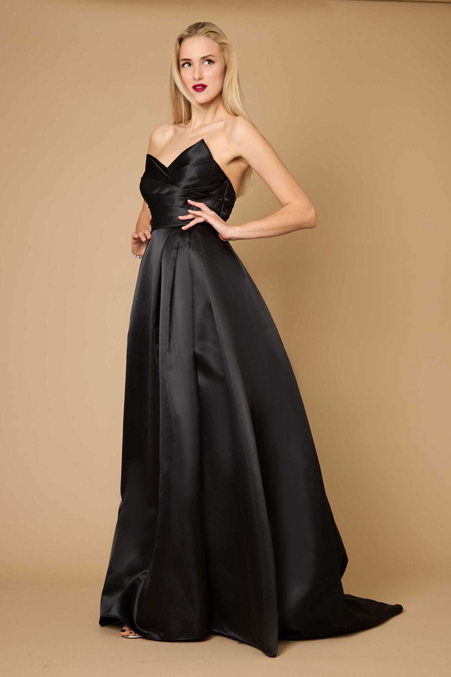 Long Black Formal Ball Gown Party Dress Wholesale