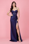 Long Beaded Formal Corset Prom Dress Wholesale