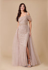 One Shoulder Hand Beaded Formal Couture Dress Wholesale