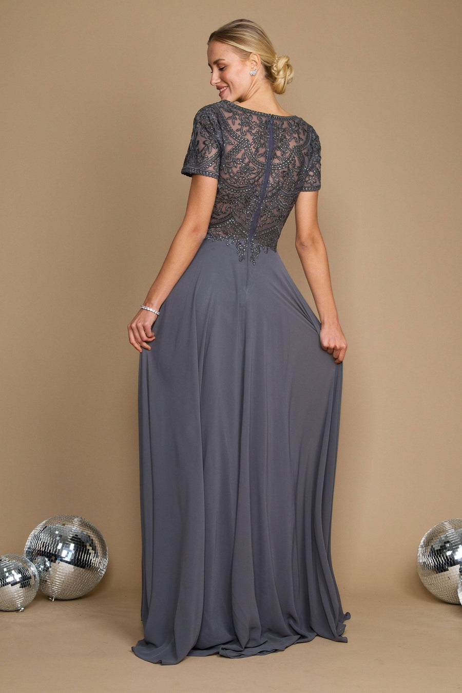 Short Sleeve Formal Mother of the Bride Dress Wholesale