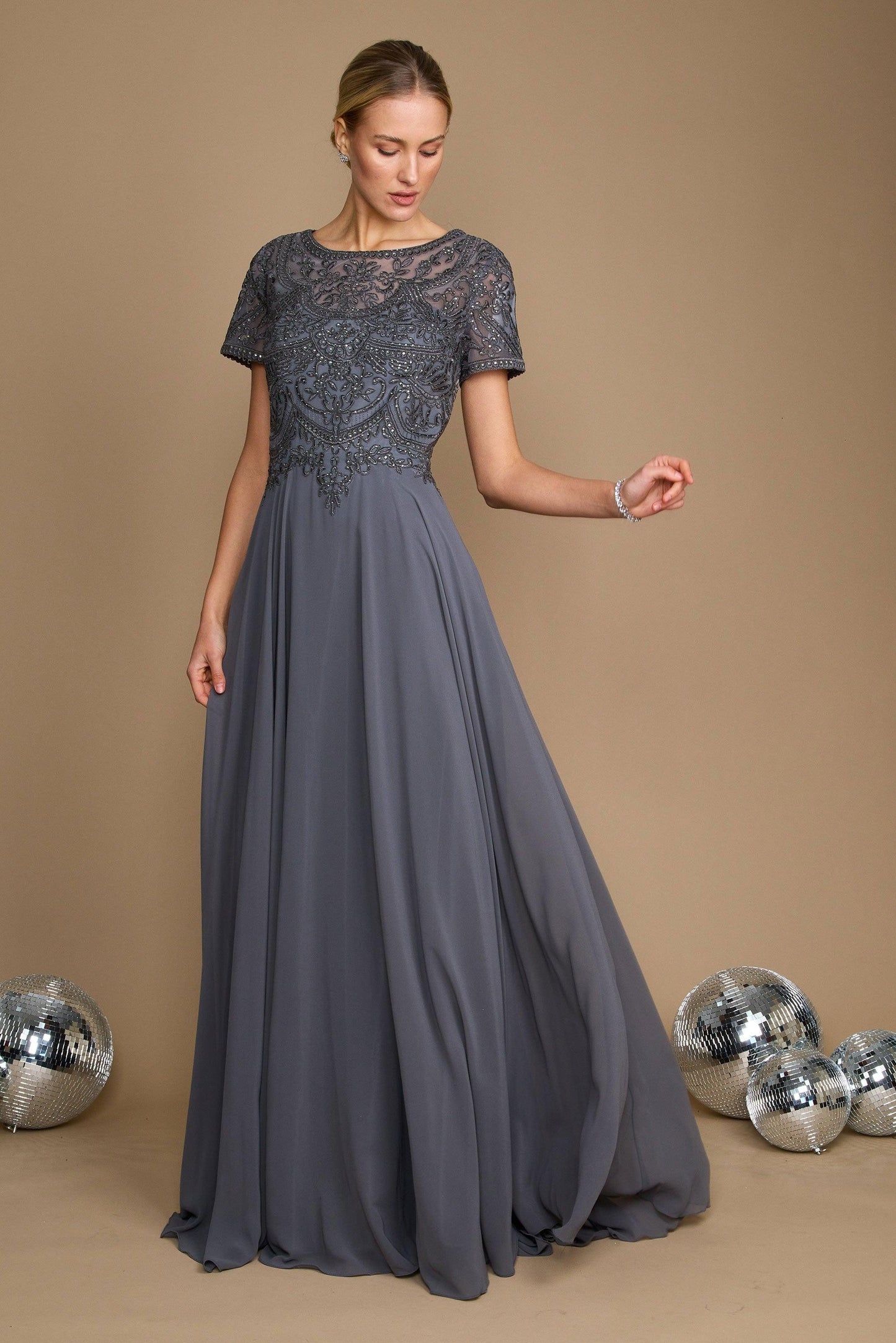 Short Sleeve Formal Mother of the Bride Dress Wholesale