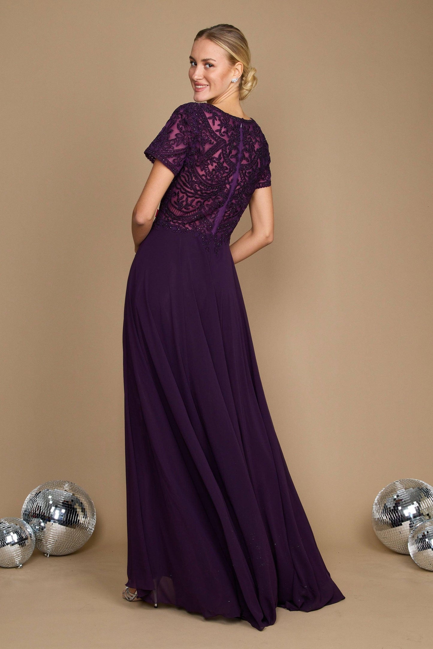 Short Sleeve Formal Mother of the Bride Dress Wholesale