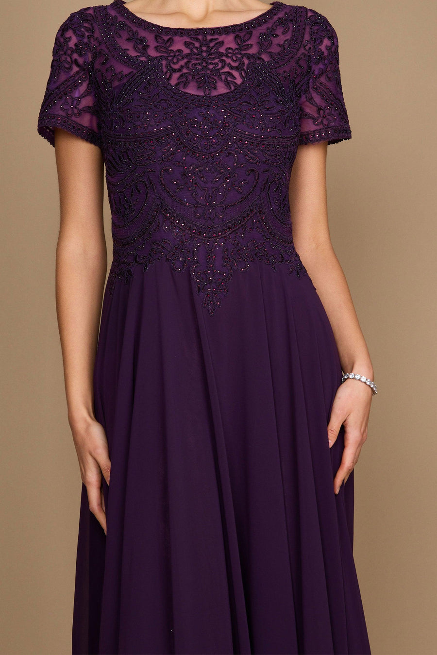 Short Sleeve Formal Mother of the Bride Dress Wholesale