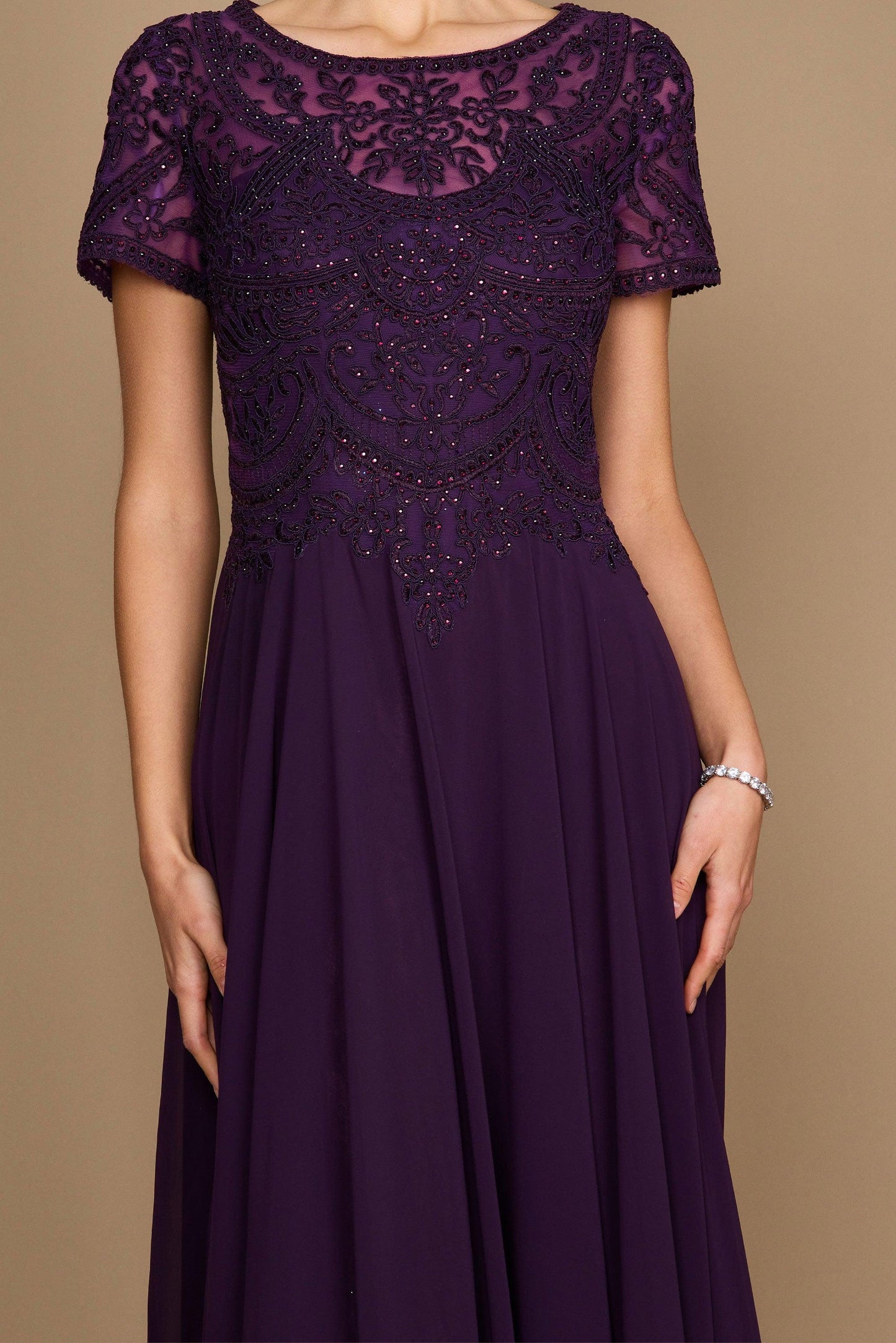 Short Sleeve Formal Mother of the Bride Dress Wholesale