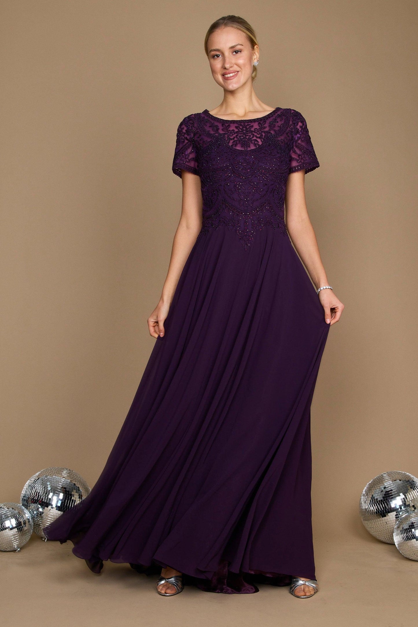 Short Sleeve Formal Mother of the Bride Dress Wholesale