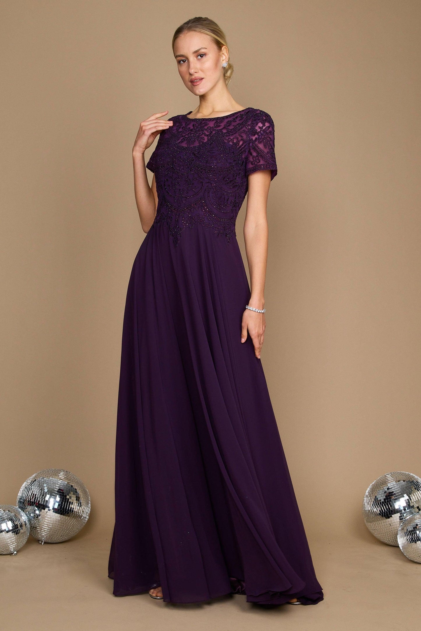 Short Sleeve Formal Mother of the Bride Dress Wholesale