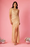 Long Couture Formal Hand Beaded Evening Dress Wholesale