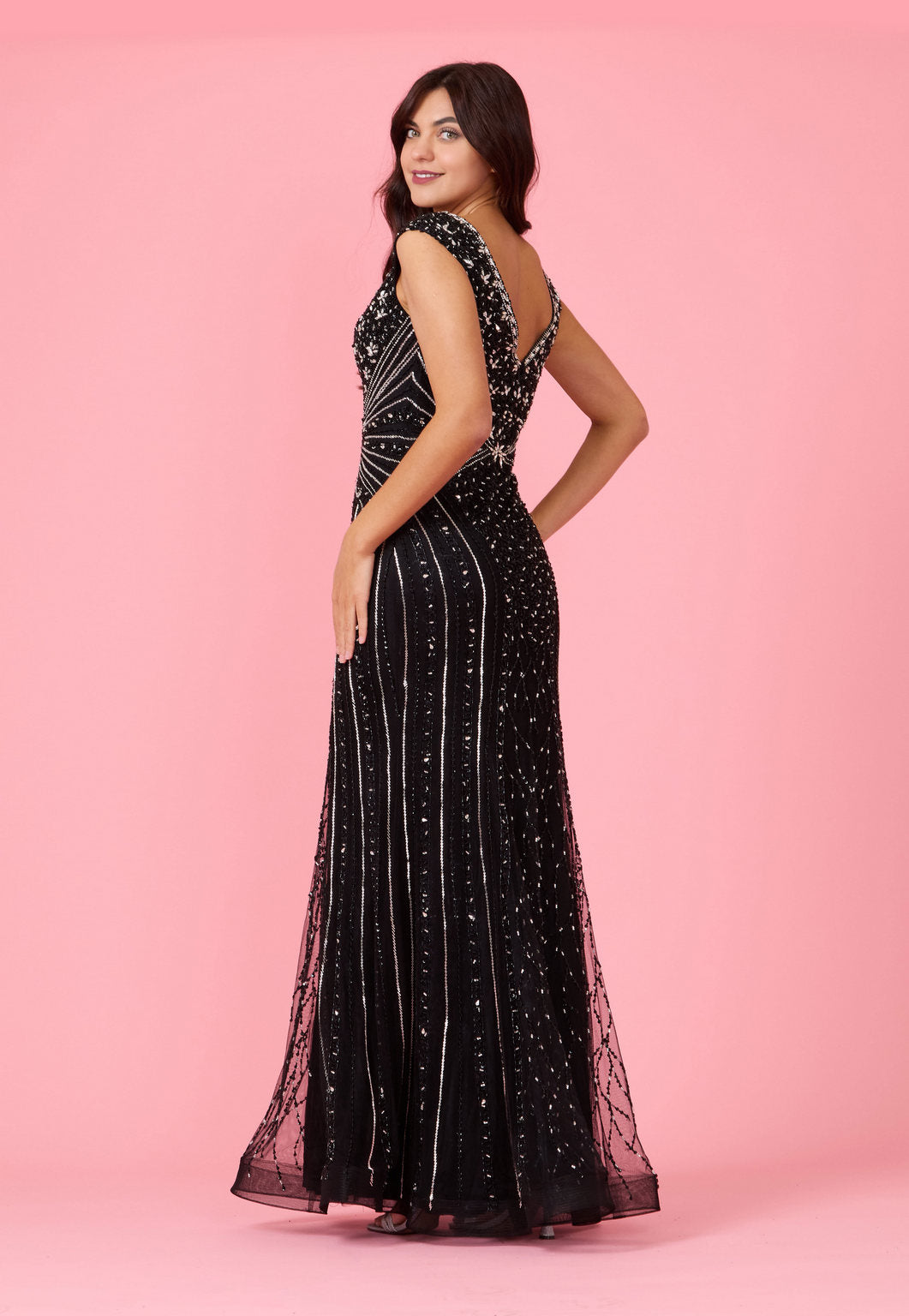 Fully Beaded Long Couture Formal Evening Dress Wholesale