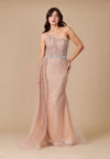 Off Shoulder Hand Beaded Couture Evening Dress Wholesale