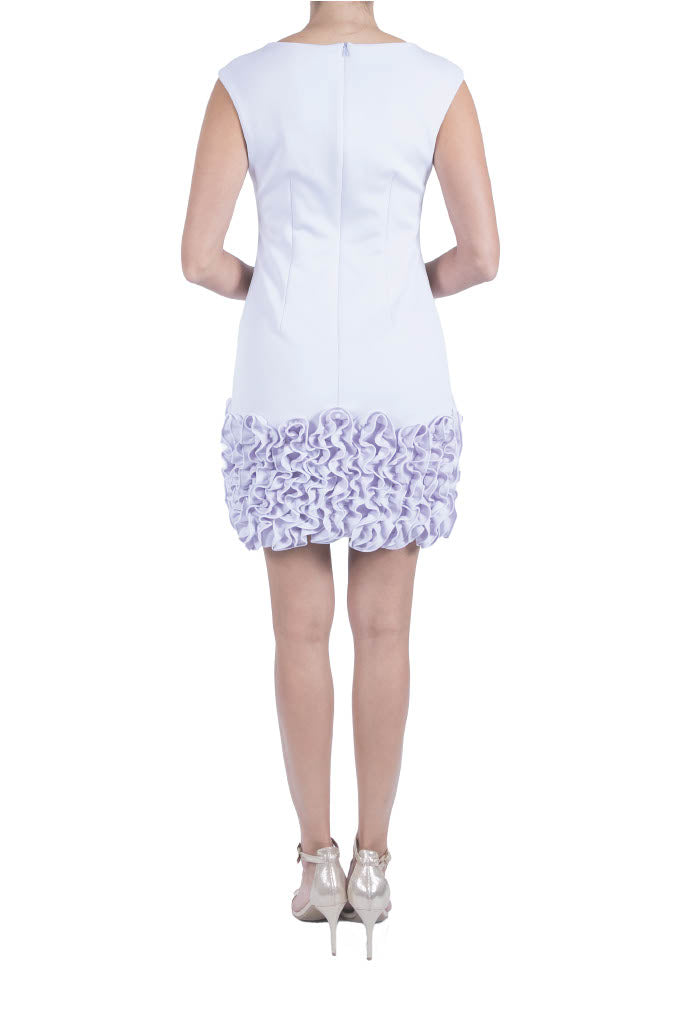 Donna Ricco Extended Shoulder Tiered Ruffle Hem Sheath Dress DR51178 Wholesale