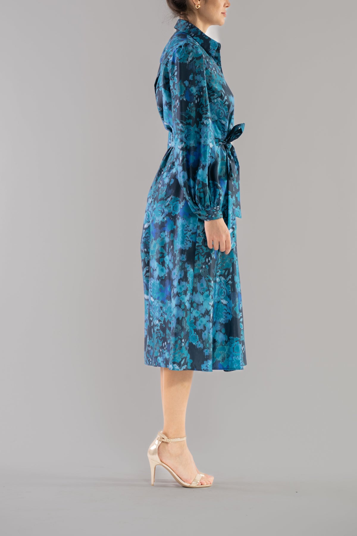 Donna Ricco DR53002 Navy Multi side view