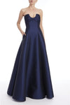 Badgley Mischka Strapless Mikado A-Line Ball Gown with Pockets EG4661 Wholesale