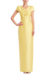 Faux Wrap Mikado Column Gown Badgley Mischka EG5138 Wholesale