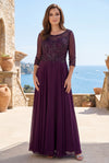Long Sleeve Hand Beaded Mother of The Bride Dress Wholesale