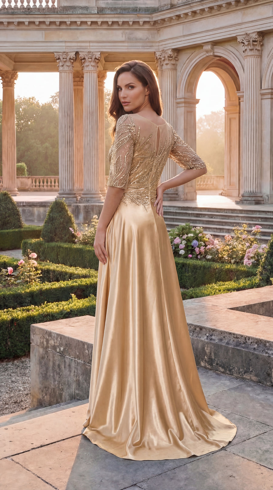 Long Sleeve Formal Mother Of The Bride Dress Wholesale