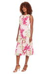 London Times Short Sleeve Ruffle Wrap Dress T4470M Wholesale