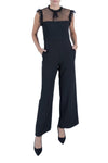 Jumpsuit Ruffled Long Formal Pocket Jumpsuit Wholesale Black