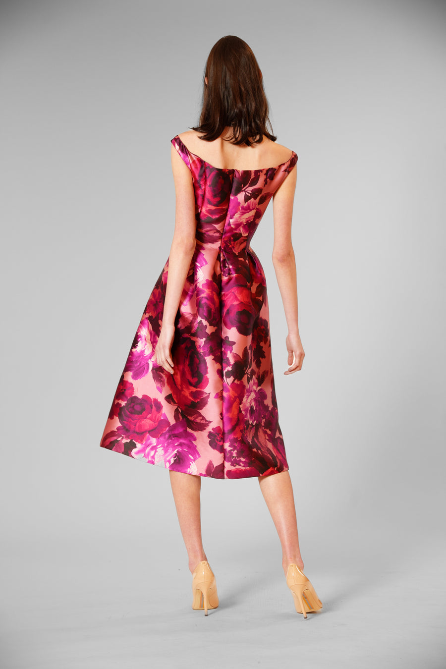 Floral Boat Neck A-Line Evening Dress Julia Jordan JJ41516 Wholesale