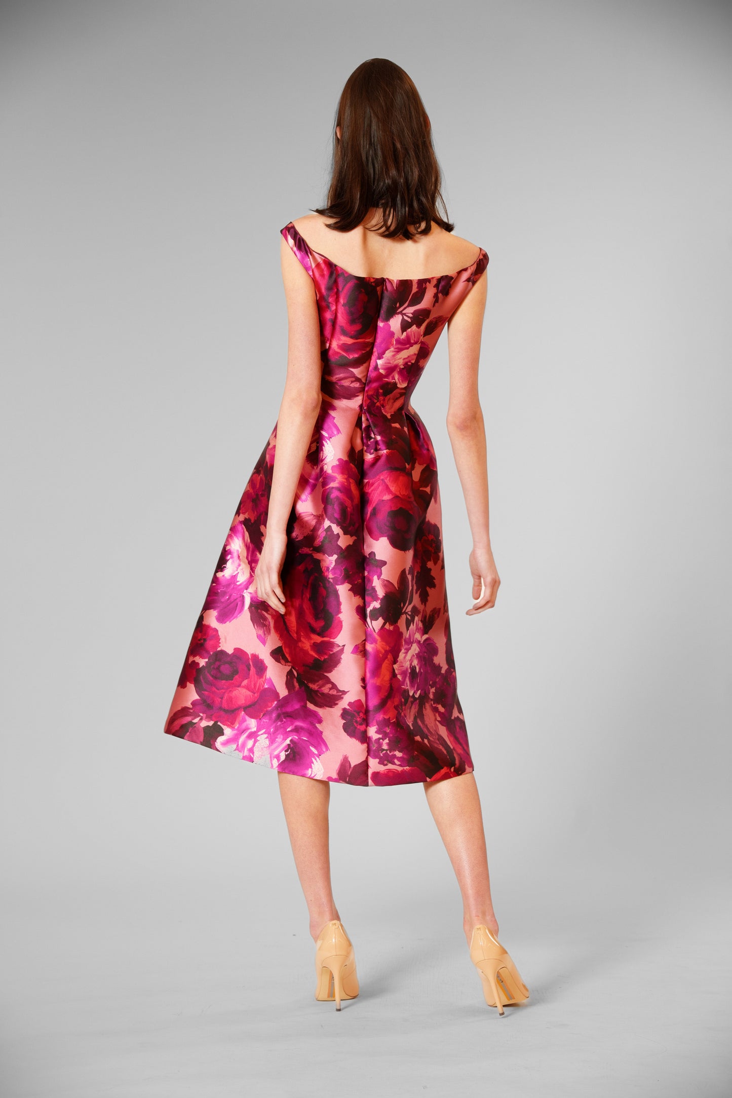 Floral Boat Neck A-Line Evening Dress Julia Jordan JJ41516 Wholesale