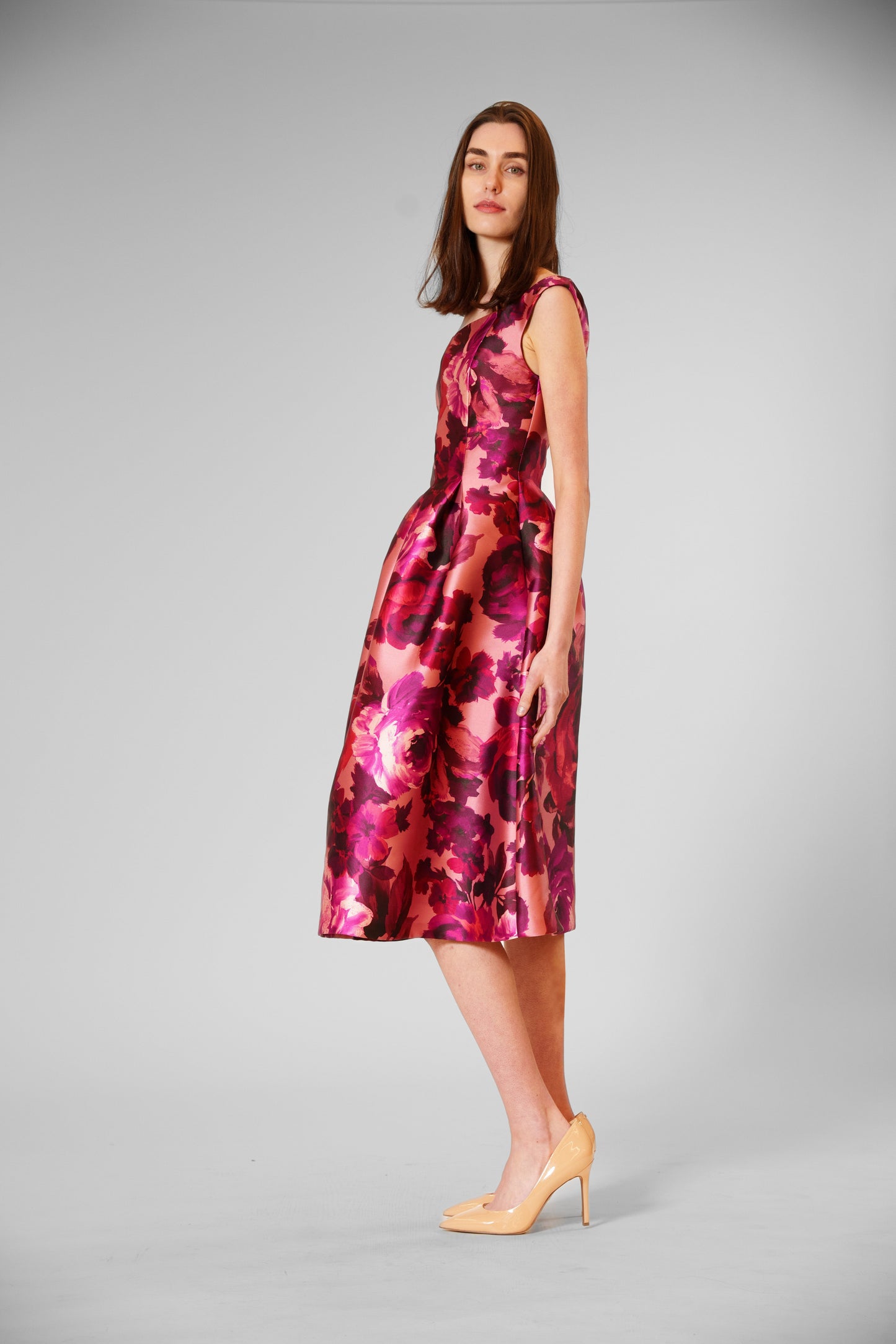 Floral Boat Neck A-Line Evening Dress Julia Jordan JJ41516 Wholesale