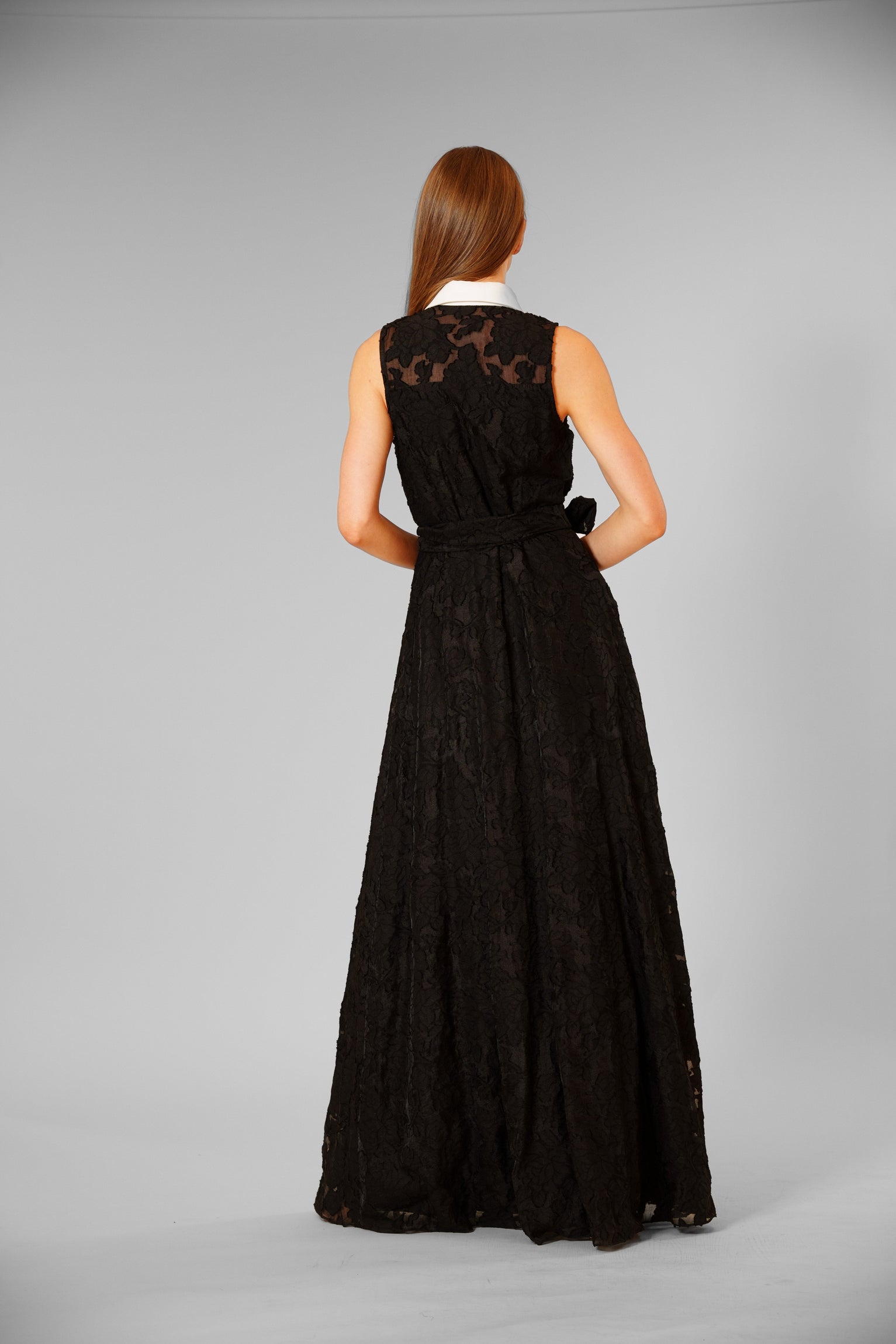 Sleeveless Burnout Shirt Dress with Sash Julia Jordan JJ41524 Wholesale