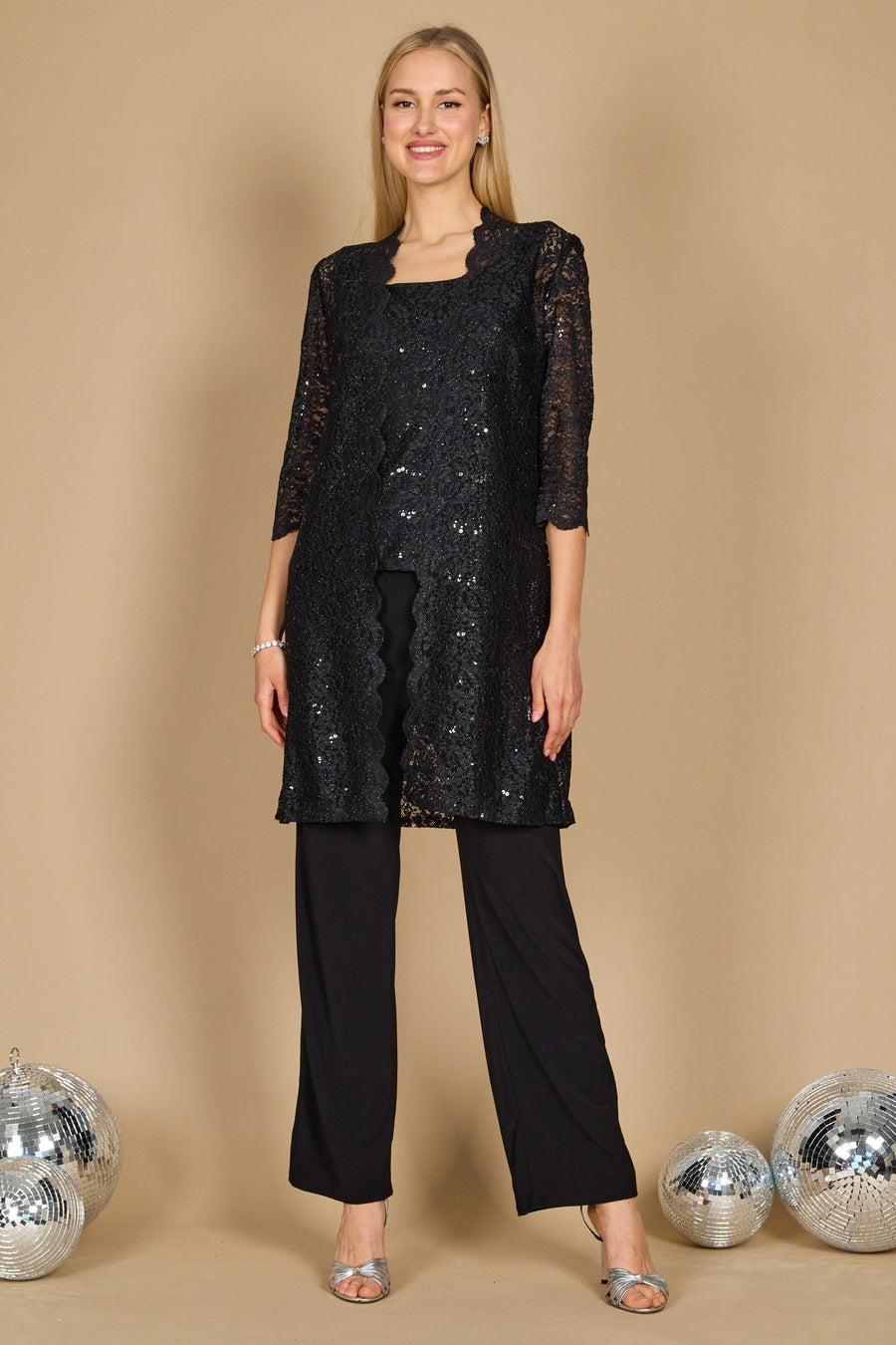 R&M Richards RM1993 Mother of the Bride Long Jacket Pant Suit Wholesale