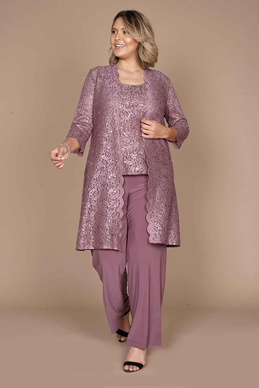 R&M Richards RM1993 Mother of the Bride Long Jacket Pant Suit Wholesale