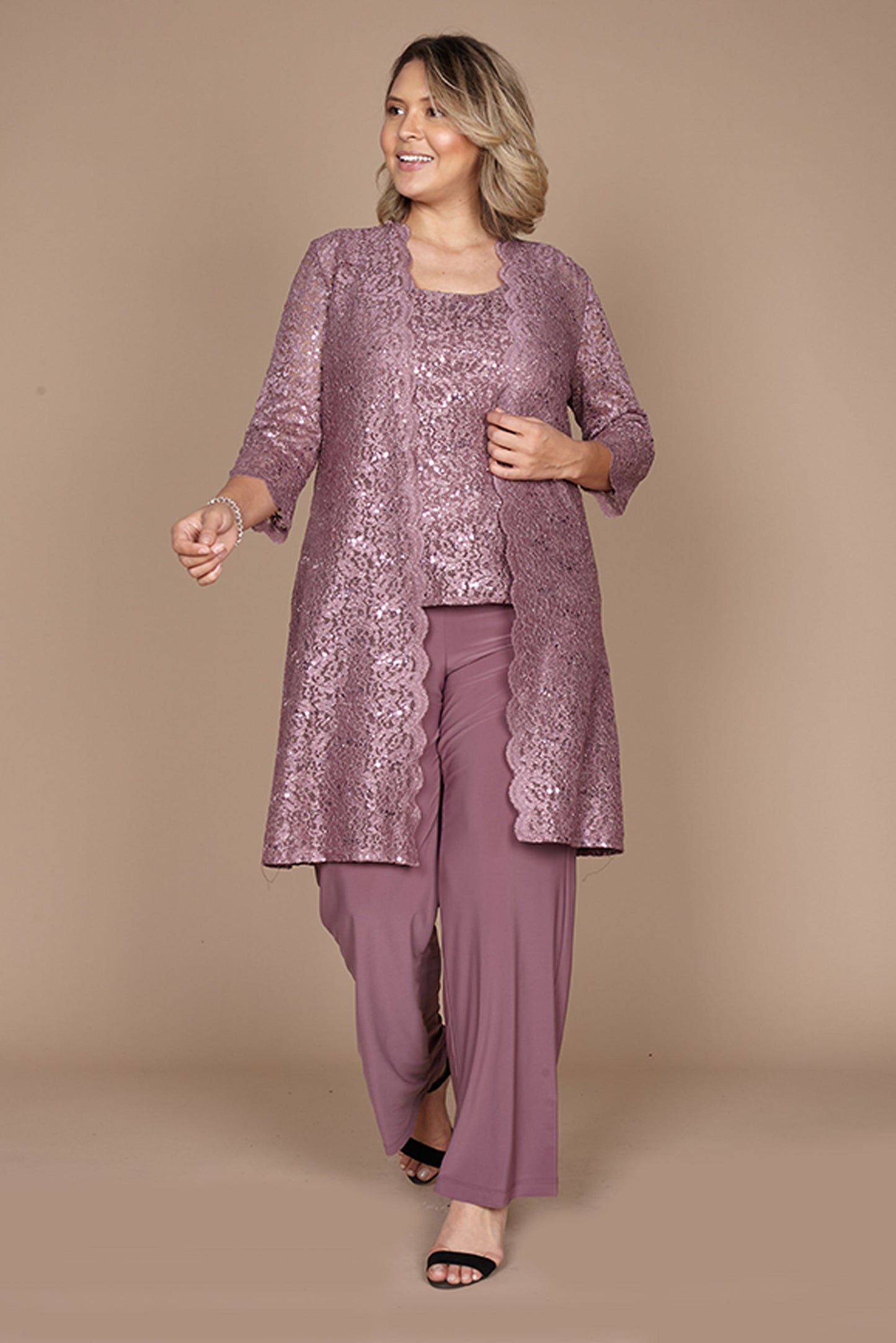 R&M Richards RM1993 Mother of the Bride Long Jacket Pant Suit Wholesale