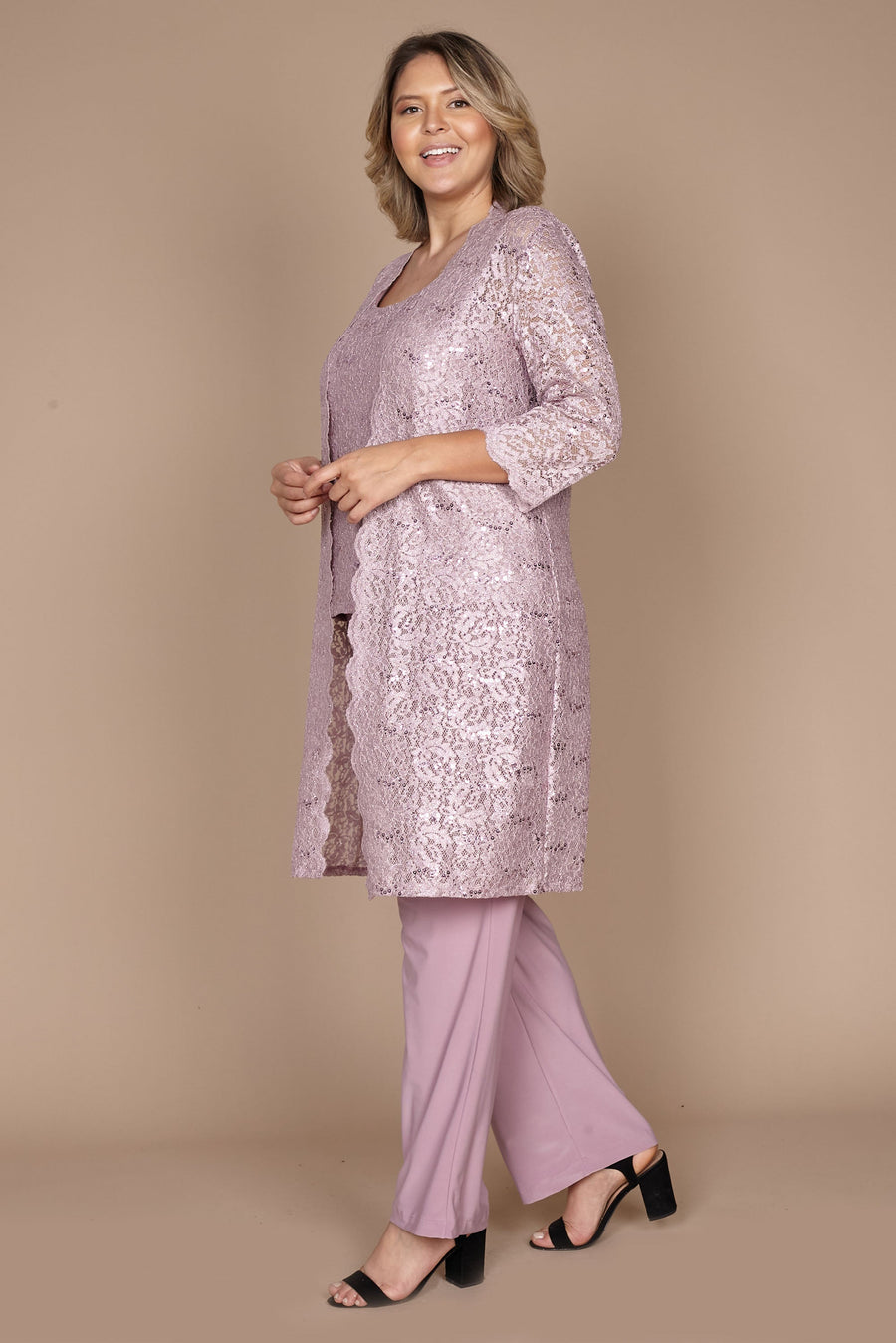 R&M Richards RM1993 Mother of the Bride Long Jacket Pant Suit Wholesale
