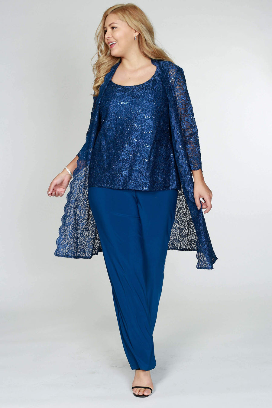 R&M Richards RM1993 Mother of the Bride Long Jacket Pant Suit Wholesale