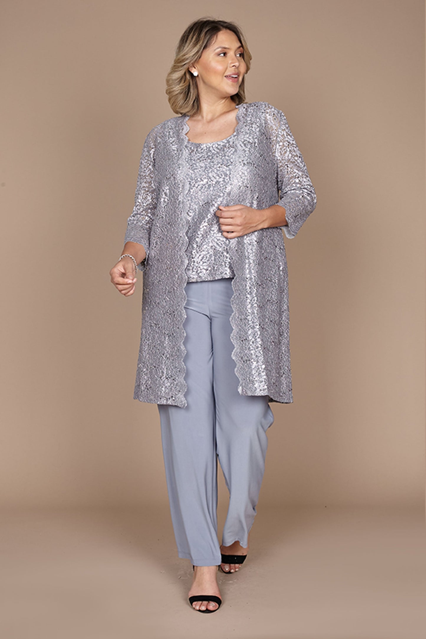 R&M Richards RM1993 Mother of the Bride Long Jacket Pant Suit Wholesale