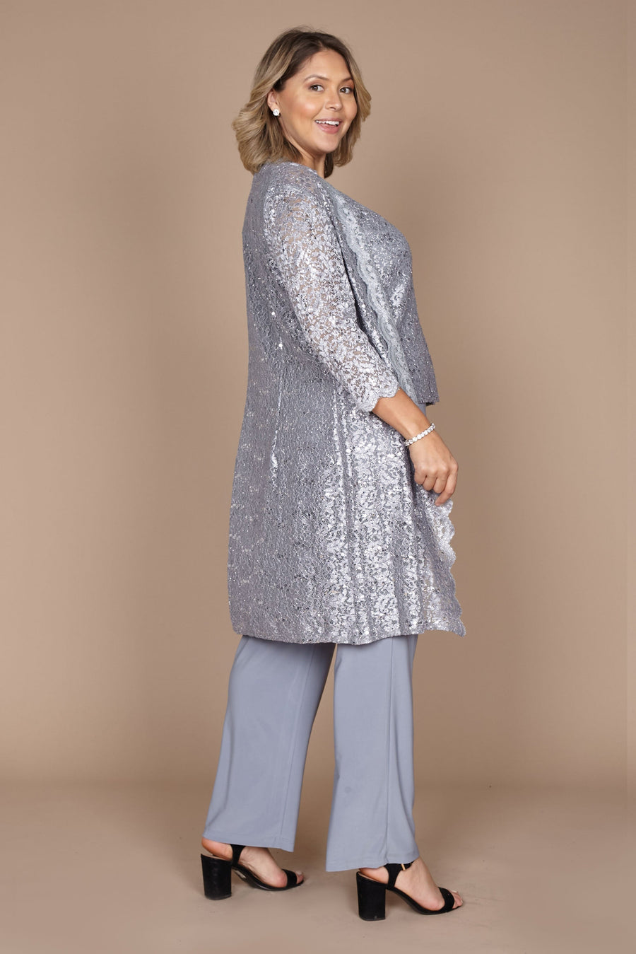 R&M Richards RM1993 Mother of the Bride Long Jacket Pant Suit Wholesale