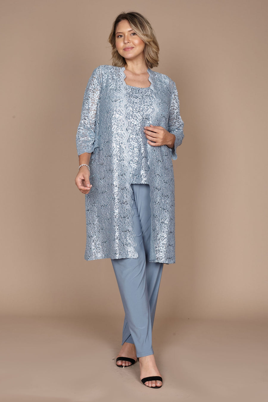R&M Richards RM1993 Mother of the Bride Long Jacket Pant Suit Wholesale