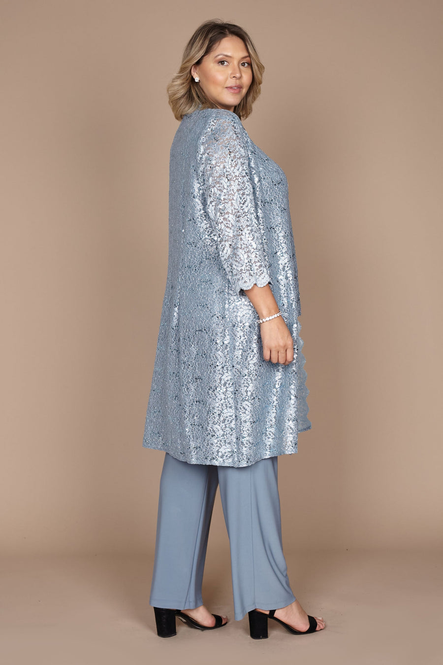 R&M Richards RM1993 Mother of the Bride Long Jacket Pant Suit Wholesale