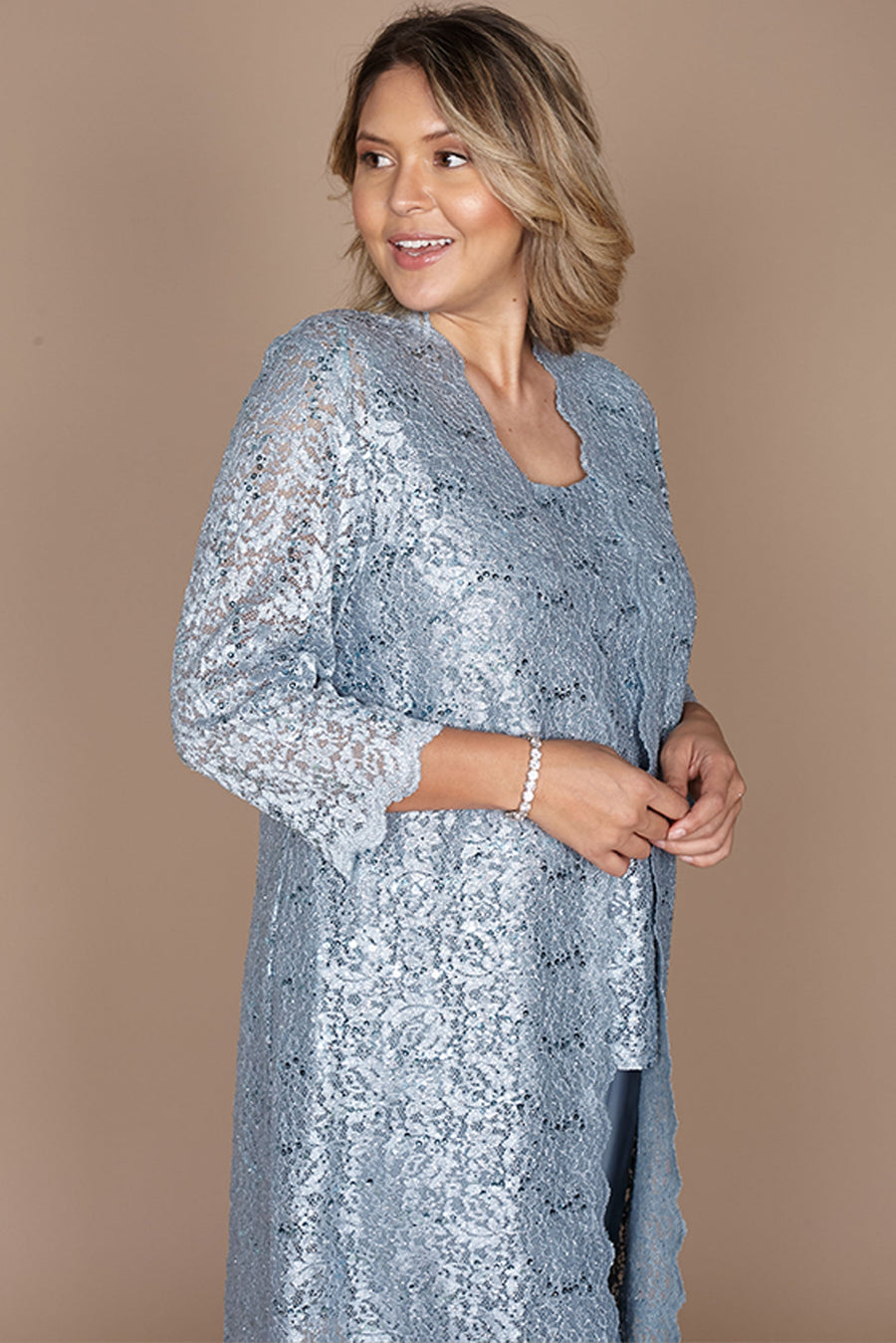 R&M Richards RM1993 Mother of the Bride Long Jacket Pant Suit Wholesale