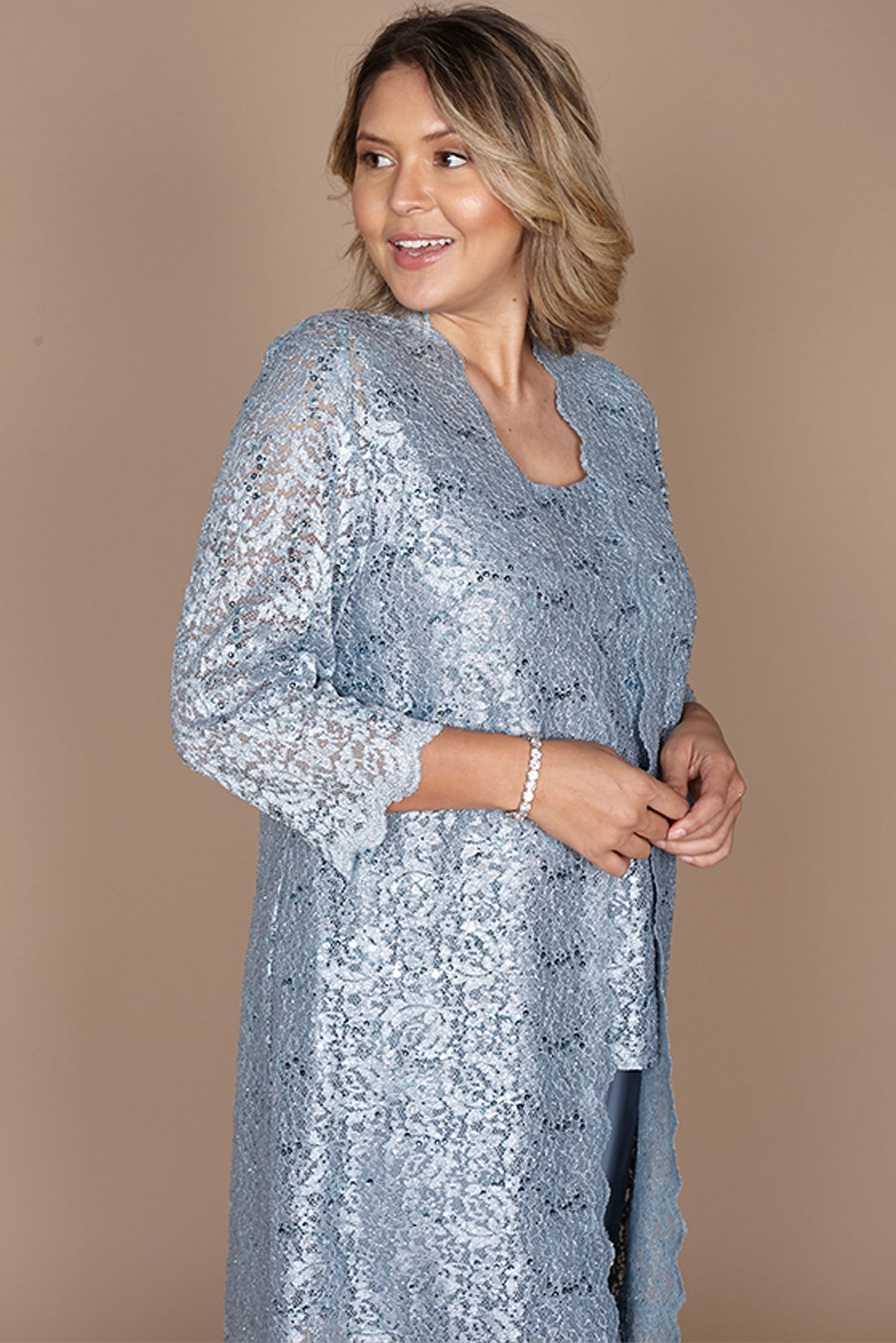 R&M Richards RM1993 Mother of the Bride Long Jacket Pant Suit Wholesale