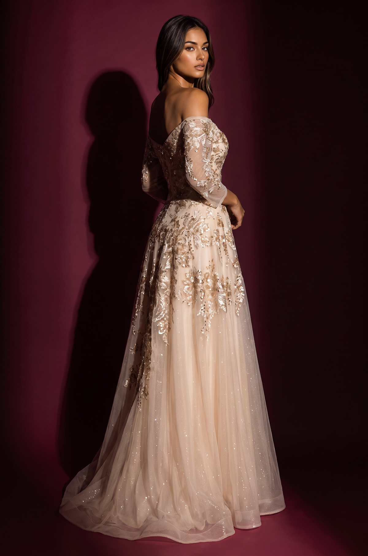 Style 1752 Champagne, side view
