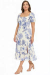 London Times T10358M White Blue