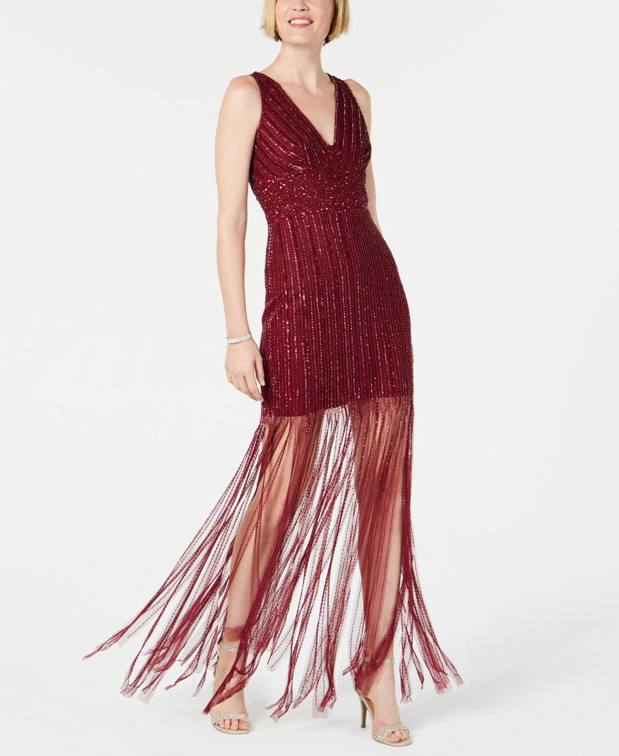 Adrianna Papell Long Beaded Formal Dress AP1E205861 - The Dress Outlet