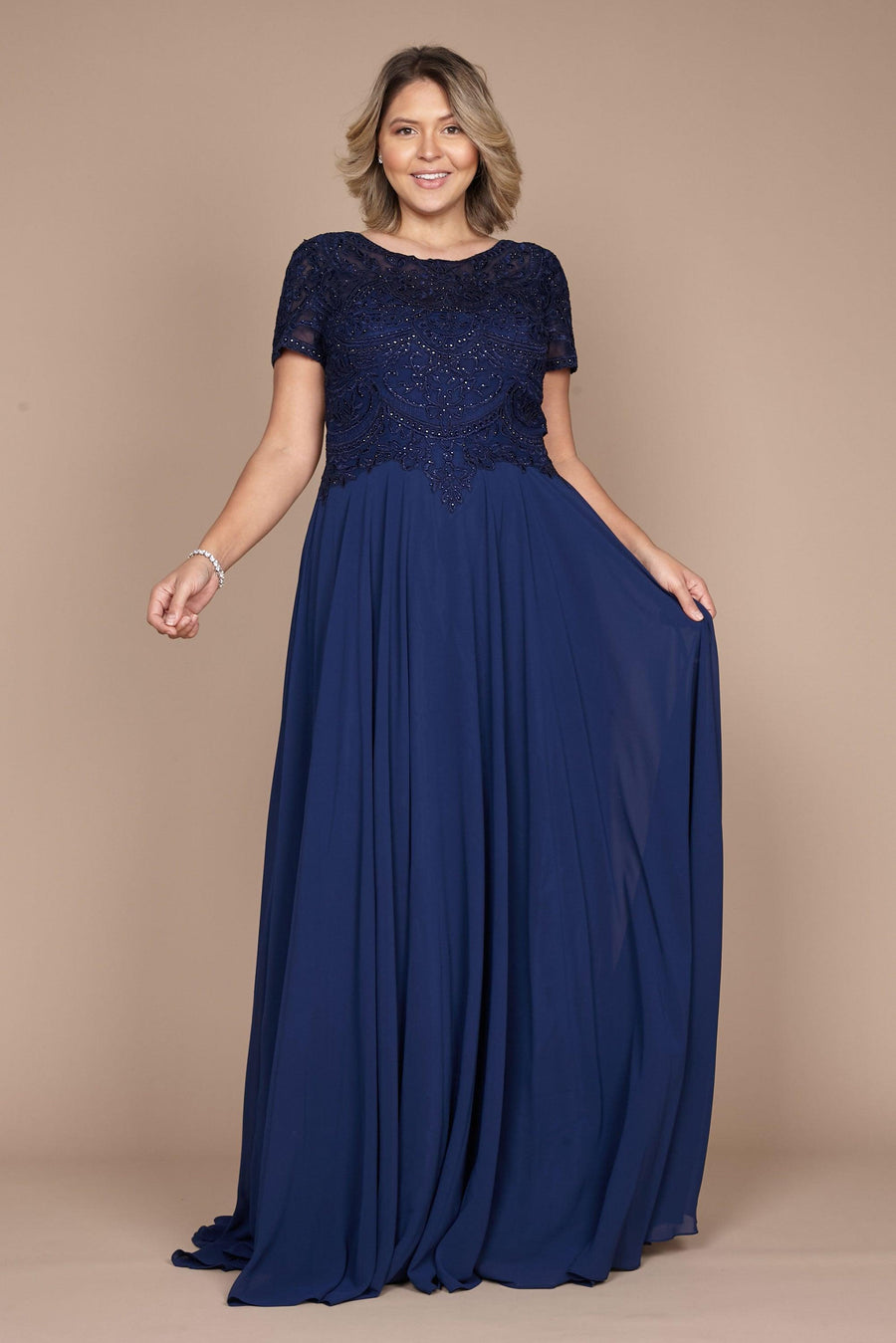 Short Sleeve Formal Mother of the Bride Dress Wholesale
