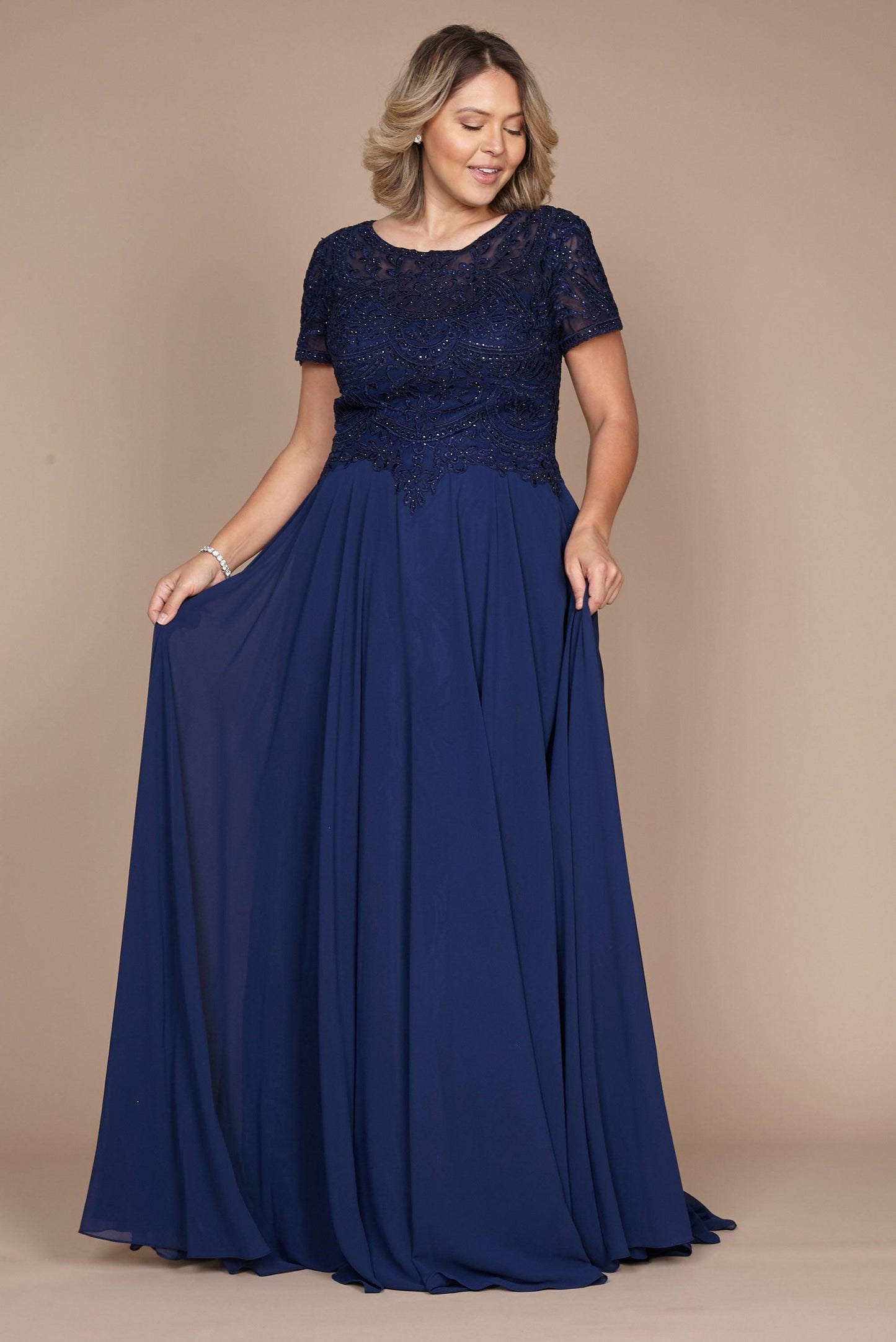 Short Sleeve Formal Mother of the Bride Dress Wholesale