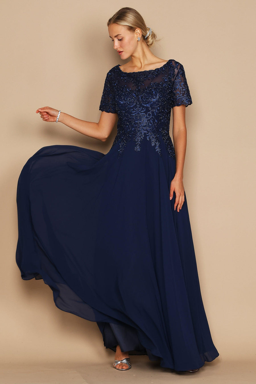 Short Sleeve Mother of the Bride Formal Dress Wholesale