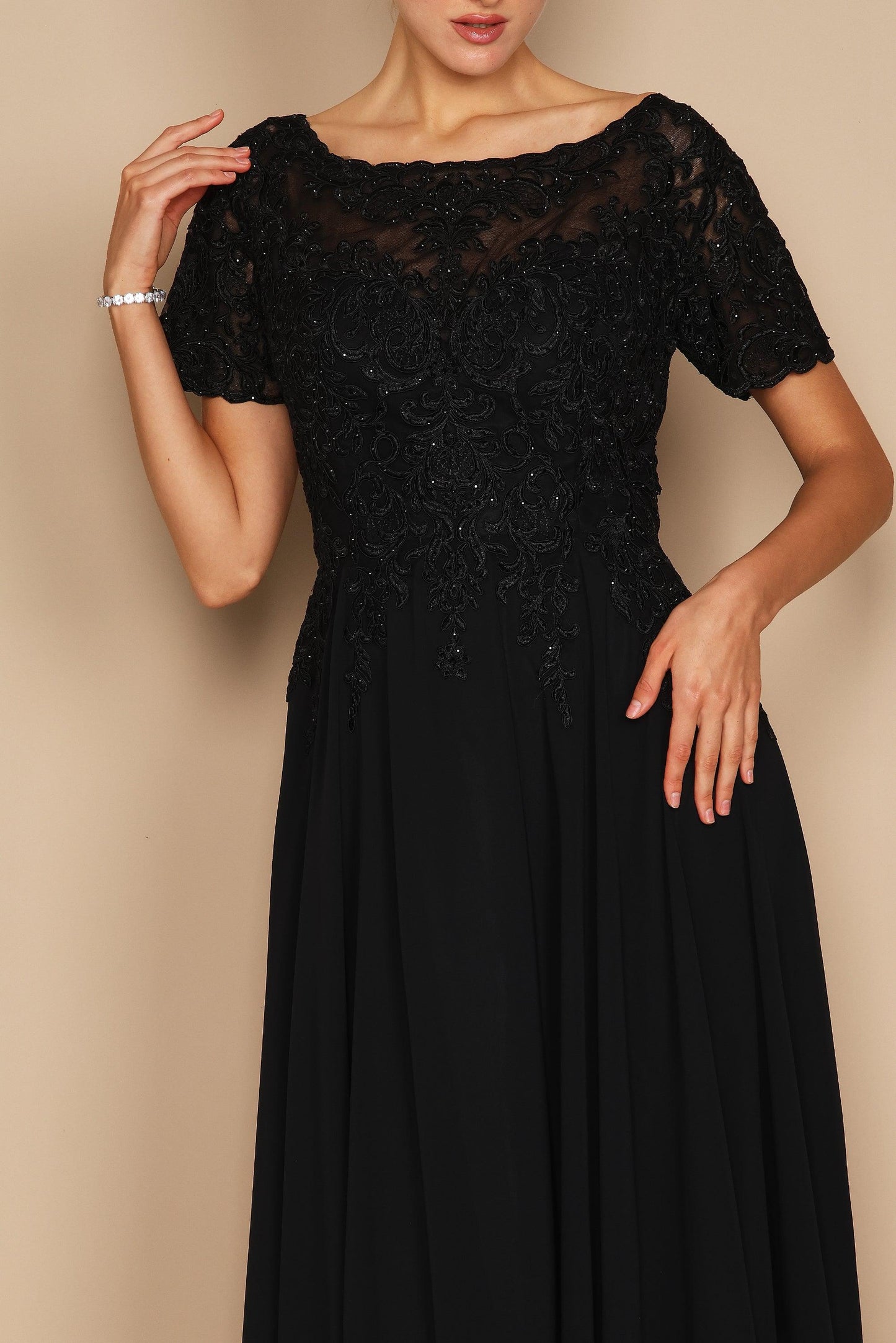 Short Sleeve Mother of the Bride Formal Dress Wholesale