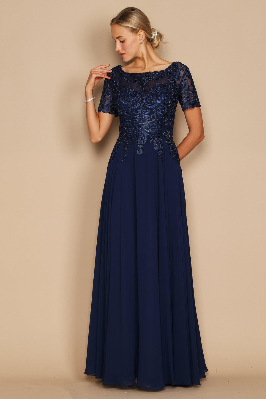 Short Sleeve Mother of the Bride Formal Dress Wholesale