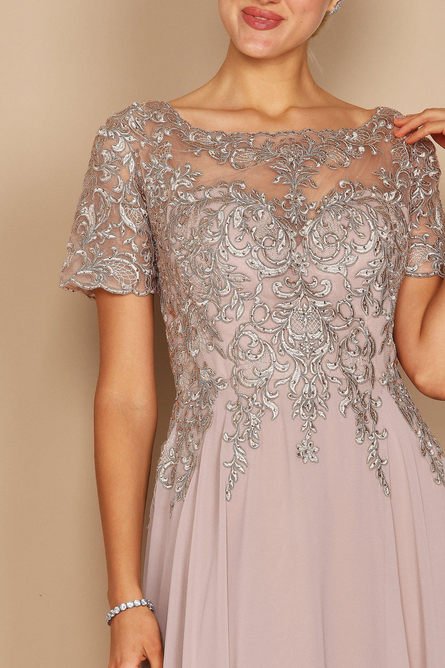 Short Sleeve Mother of the Bride Formal Dress Wholesale