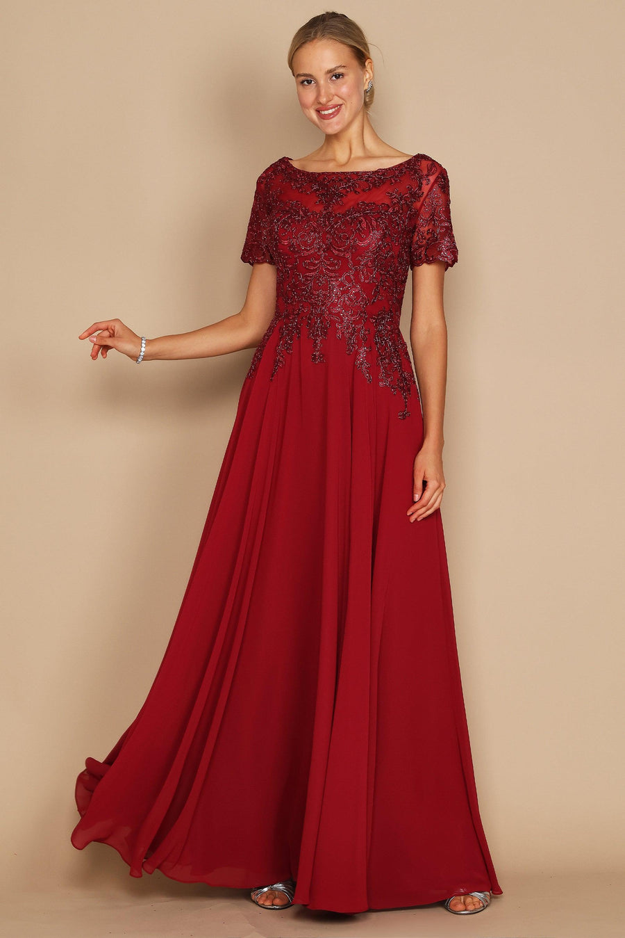 Short Sleeve Mother of the Bride Formal Dress Wholesale